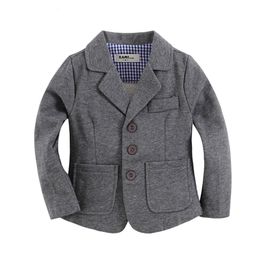 Vestes Arrivée Coton tricoté 100 Toddler Boy Blazer Solid Grey 230817