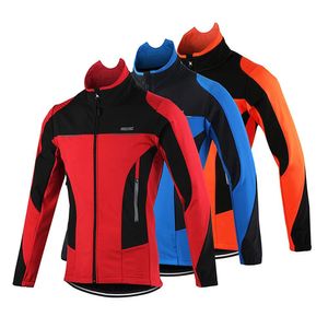 Chaquetas Arsuxeo hombres chaqueta de ciclismo impermeable a prueba de viento de manga larga calentador de invierno bicicleta Jersey Mtb chaqueta para bicicleta de montaña abrigo