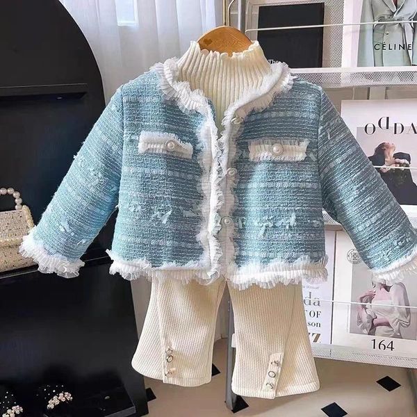 Vestes automne-hiver pour bébés filles, manteau ample, vêtements épais en coton, veste élégante et douce pour enfants de 2 à 7 ans