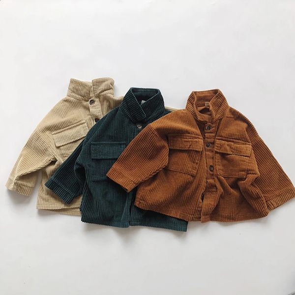 Chaquetas Otoño Invierno Bebé Niños Niñas Abrigo de pana Coreano Japón Estilo Ropa para niños Niño Niña Chaqueta de manga larga Niños 231109