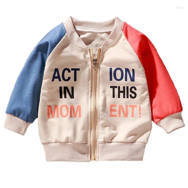 Jackets Baby Boys Birds Jacket Spring Spring Autumn Children Coats Corea Baseball Uniforme para niños Outwears Ropa de ocio