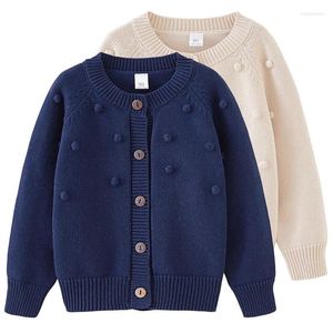 Jassen Baby Jongens Meisjes Lange Mouw Effen Kleur Gebreide Trui Vest Jas Lente Herfst Kinderen Kinderkleding