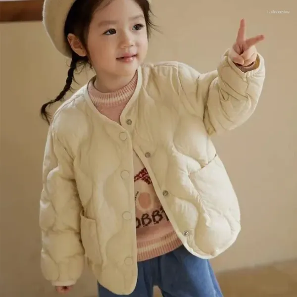 Vestes Bébé Fille Garçon Mince Coton Veste Hiver Automne Printemps Enfant En Bas Âge Enfant Vintage Chaud Top Manteau Imperméable Vêtements D'extérieur 1-8Y