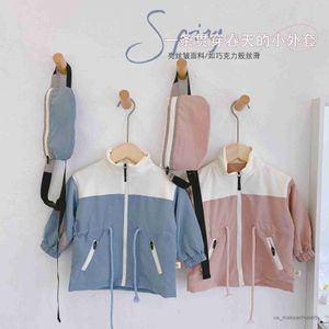 Jackets Baby Girl Girl Boys Spring Autumn Trench Coat Jackets With Bag Kids Fashion Chaquetas informales sobre abrigos R230812