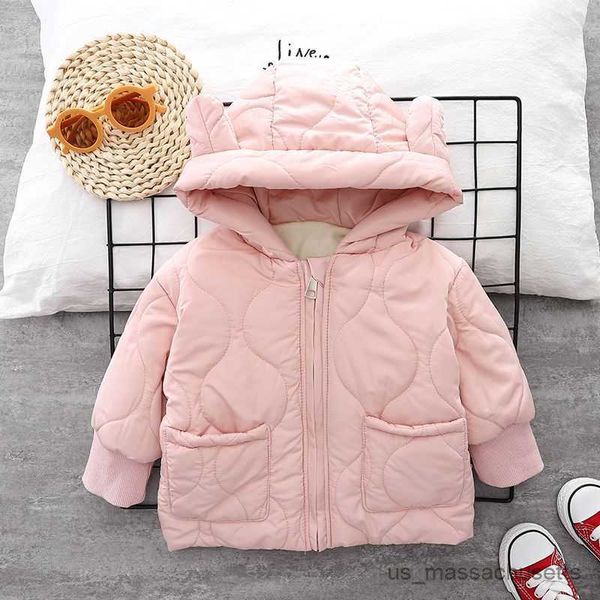 Jackets Baby Girl Bird Boys Coats Winter Capoled Lining Grueso chaqueta de abrigo casual cálida Niños de abrigos