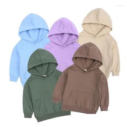 Vestes bébé enfants garçons filles vêtements de printemps manteau d'automne en bassin en tout-petit cagoule à capuche solide sweat-shirt tops veste pour enfants drop del othae