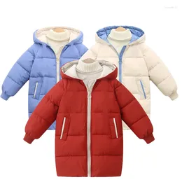 Vestes d'hiver pour garçons, manteaux d'extérieur en duvet pour filles, vêtements d'extérieur chauds à capuche, Parka épaisse pour enfants de 3 à 10 ans