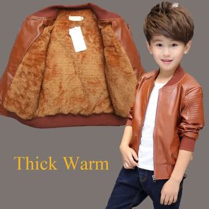 Vestes enfants garçon manteau en cuir PU enfants vêtements d'extérieur printemps hiver veste décontractée pour garçons coupe-vent noir marron TZ145 231129