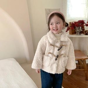 Vestes enfants vêtements enfants laine d'agneau manteau hiver pour garçons et filles bébé chaud décontracté doux à la mode Simple