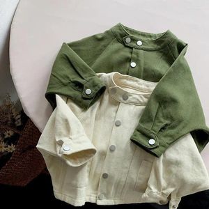 Chaquetas para niños abrigo 2024 primavera y otoño hombre mujer bebé versión coreana moda suelta ropa exterior