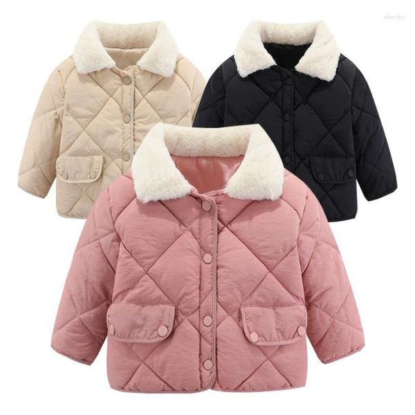 Vestes Enfants Down Cotton Vêtements de vêtements d'extérieur pour enfants Bébé automne hiver Wicheau chaud Temps épais garçons filles Long Mode