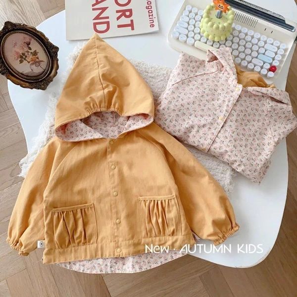 Chaquetas para niños, chaqueta con capucha, abrigo de 0 a 5 años, Tops de otoño para niñas, ropa de algodón para niñas