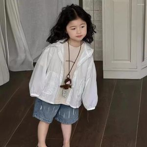 Vestes Mabet pour enfants en gros de l'été 2024 Version coréenne Version à capuche décontractée