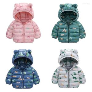 Vestes Children's Wear Children Eiderdown Coat of Fund 2024 Autumn Winters est un bref paragraphe Boy Girl Child épaississement