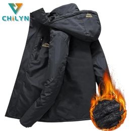 Jackets Chilyn Invierno Interior Interior Jacket de vellón a prueba de agua Hombres al aire libre Senderismo Camping Skiing Rain Chaqueta gruesa