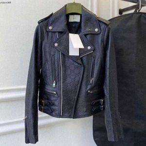 Vestes recadrées de styliste célèbre, coupe-vent noir en cuir Punk, manteaux Cardigan zippé pour femmes, vêtements d'extérieur s-l