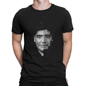 Jassen Diego Armando Maradona Quote Man's Tshirt Franco Rip Rouwt Argentijnse voetballer Tops Stof T-shirt Humor Cadeau Idee