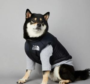 Vestes chien visage poinçon grand hiver chaud imperméable Anti animal de compagnie coton vêtements coupe-vent imperméable chien manteau