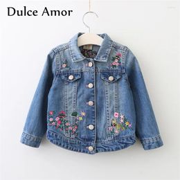 Vestes dulce amor kids veste filles manteau denim moteur mode automne