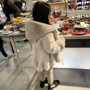 Vestes Eid Kid Girls Faux Fur Coat Vêtements d'automne d'hiver d'hiver