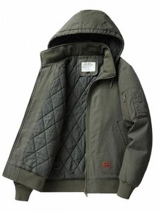 Vestes pour hommes Parkas hommes hiver Sweat-shirt vêtements tactiques Bomber manteaux Golf Sweat Vintage vêtements coupe-vent manteau K4P9 #