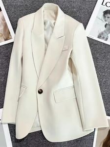 Vestes pour femmes, petits manteaux de costume, tempérament coréen, hauts élégants à la mode, veste polyvalente, blazer de bureau, printemps 240305