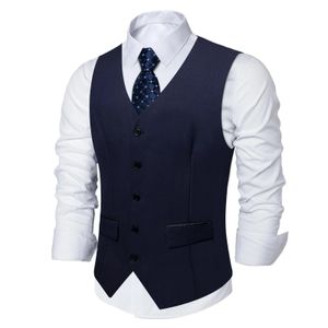 Jassen Formeel Slanke Jurk Vest en Blauwe Stropdas voor Man Tuxedo of Pak Jas Accessoire Heren Zwart Vest Mannelijke Stropdassen Cadeau Gratis Verzending