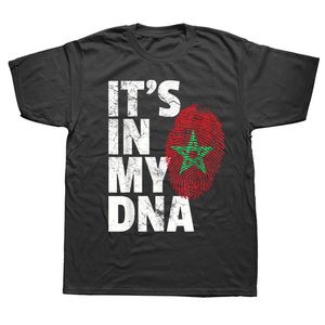 Jassen grappig het is in mijn DNA Marokko vlag Marokkaanse T-shirts streetwear korte mouw verjaardagscadeaus zomer stijl tshirt herenkleding