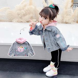 Vestes filles veste en jean printemps vêtements 2023 et automne enfants style étranger version coréenne bébé 230731