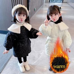 Giacche Ragazze Giacca lunga Cappotto Tinta unita Cappotti Spessi Caldi Bambini Vestiti per bambini Ragazza