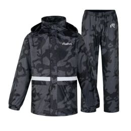 Jackets Golf Raincoat Outdoor Reflecterende camouflage Raincoat Set Adult Outdoor Fashion Split Raincoat Rain Pants Set