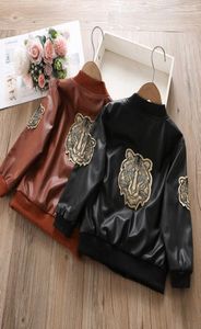 Jackets Hibobi Toddler Boys Leather Casual Animal Leather Jacket Coats Boys Autumn Active Jackets T2210115039875