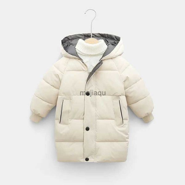 Chaquetas con capucha 2-12Y Niños rusos Ropa de abrigo para niños Ropa de invierno Adolescentes Niños Niñas Parka acolchada de algodón Abrigos Espesar Chaquetas largas cálidas L240115