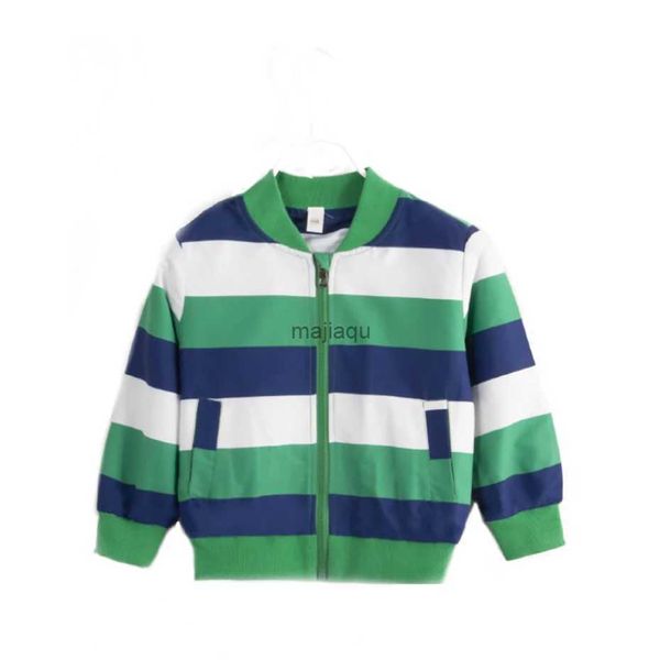 Chaquetas con capucha para niños, abrigo, chaqueta, abrigo con patrón de rayas para niños, abrigos de estilo informal para niños, ropa para niños de primavera y otoño L240115