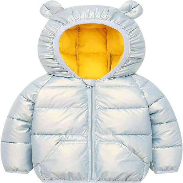 Synia Manteau d'hiver pour petites filles avec doublure polaire, doudoune coupe-vent avec oreilles, combinaison de neige confortable pour bébé pour enfants