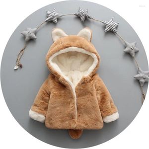 Vestes Veste pour bébé Garçons Filles Manteau d'hiver Plus Velours Rembourré Sortir Coton Fille Vêtements Pull