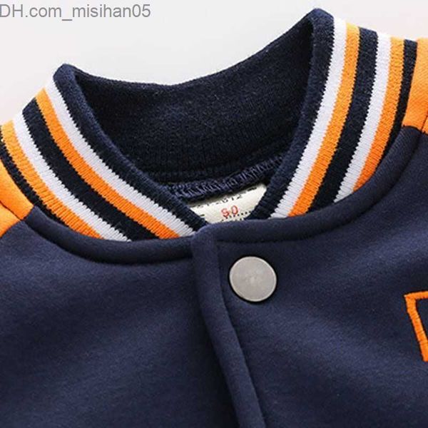 Chaquetas Chaquetas Otoño Invierno Bebé Niños Prendas de abrigo Grueso Cálido Más Abrigo de terciopelo para niños Chaquetas de béisbol bordadas Ropa para niños 2-6 años 230331 Z230803