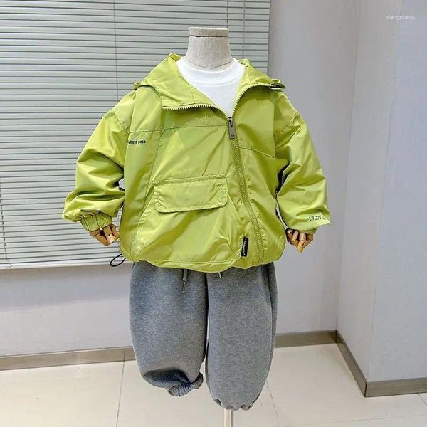 Vestes pour enfants, manteau pour filles et garçons, mode étrangère, beau et élégant, fermeture éclair, pour enfants, printemps et automne, 2023