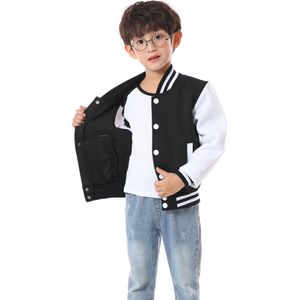 Jassen Kinderen Honkbal Varsity Jassen Kinderen Jongens Meisjes Vest Casual Sweatshirts Sportkleding Jas Outfit Lente Herfst 230918