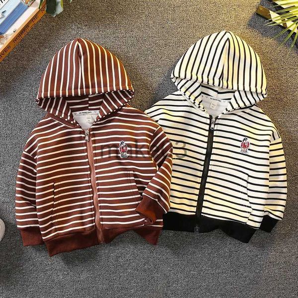 Chaquetas Niños Chaquetas de rayas casuales para niños Abrigo Trajes de bebé Primavera Otoño Niño Ropa de abrigo Niños Adolescentes Disfraces 4 6 7 8 9 10 años J231115