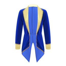 Vestes Enfants smoking manteau Halloween manches longues revers col Tailcoat veste filles Roleplay fête Performance Ringmaster cirque Costume 230927