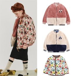 Jackets Kids Velvet Coat Winter Ld Brand Girls Boys Fashion Print Warm Jacket Baby Child Offersear Cloths 2201006