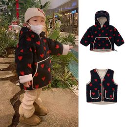 Chaquetas KS jaket panjang anak anak mantel rompi bulu domba bayi laki laki dan perempuan pakaian luar hangat untuk Ropa1 12 años 230907