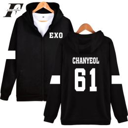 Vestes LUCKYFRIDAYF Kpop EXO sweat à capuche femmes coréen populaire Hip Hop manteau d'hiver mode sweat à capuche pour femme sweats vêtements décontractés