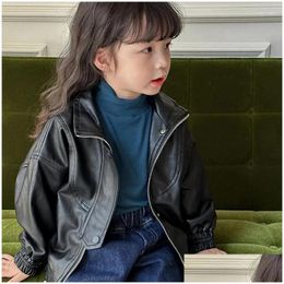 Jackets ly Move 2024 Baby Girls Coats Autumn Winter Faux Fur Fur Solid Solper Chaqueta Niños Biestas