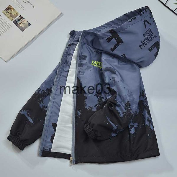 Chaquetas LZH 2023 Nueva chaqueta de primavera para niños Moda delgada con capucha Cremallera Outwear Abrigo Ropa para niños para adolescentes Niños Chaqueta de otoño 414 años J230728