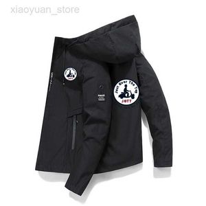 Heren herfst en winter 2023 effen kleur jas casual outdoor honkbal uniform man slim fit sport rits jas HKD230710
