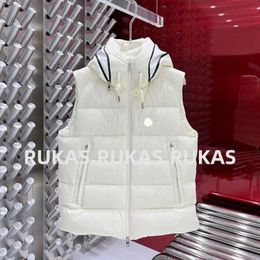 Vestes Manteaux d'extérieur pour hommes Design de mode de luxe Gilet pour hommes Simple sans manches automne et hiver gilet à capuche blanc pour hommes et femmes t