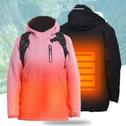 Jassen Heren Dames USB Verwarmd Ski-jack Winter Warm Fleece Wandelen Fietsen Skikleding Waterdicht Winddicht Paar Sneeuw Snowboard Jas