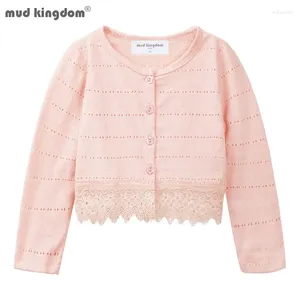 Vestes Mudkingdom Petites filles à manches longues Boero Shrug en dentelle de dente